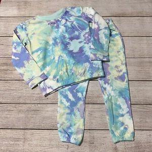 Children’s Place Toddler Tie Dye Outfit Size 4T. NWT! Colorful, Cozy, Casual - Picture 1 of 11