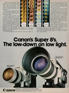 Canon  - Super 8 Movie Cameras - Original Magazine Ad - - Picture 1 of 1