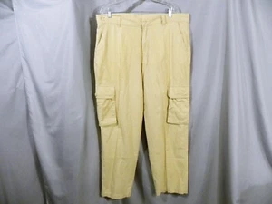 New Trust Linen Pants Mens 40x31 Beige Cargo Lightweight Baggy Loose Summer - Picture 1 of 9