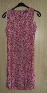 Sommer Kleid, Freizeit Kleid, Kleid, Trägerkleid, Marke Montego, rot/weiß,Gr. 40 - Bild 1 von 4
