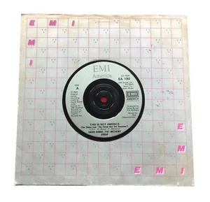 E123, This Is Not America, David Bowie Pat Metheny, Group, 7"Single Excellent - Picture 1 of 4