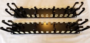 8 Ring Cable Management 2U G32WR-3 Black - QUANTITY OF 2 - Afbeelding 1 van 10