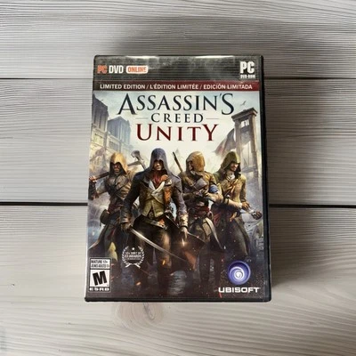 Assassin's Creed: Unity -- Limited Edition (PC, 2014) Ubisoft Used, 4 Mint Discs - Image 1 of 4