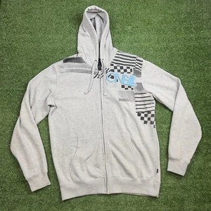 Vintage Y2K O’Neill Zip Up Hoodie Men's Size Large Surf Skate Grunge Gray - Picture 1 of 5