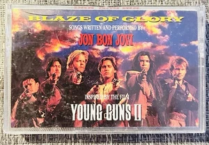 BLAZE OF GLORY/YOUNG GUNS 2 Movie Cassette Tape JON BON JOVI Soundtrack VTG - Foto 1 di 2