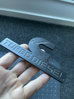 3D-печатный значок автомобиля CUMMINS TURBO DIESEL. Новый. ~152 мм длиной. Бесплатная гусеничная почта! - Изображение 1 из 4