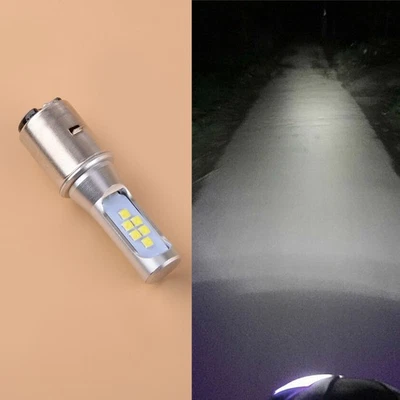 Fit For Honda Yamaha Kawasaki BA20D White LED Motorcycle Headlight Bulb A5 - Image 1 of 4