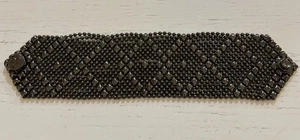 SG Flüssigmetall schwarz silber von Sergio Gutierrez klassisches Mesh-Armband Manschette 7,5 - Bild 1 von 7