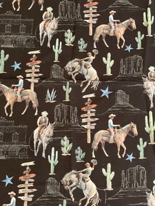 Windham Fabric Presents Desert Cowboy by Whistler Studios 18 Inches x 42 Inches - Picture 1 of 4
