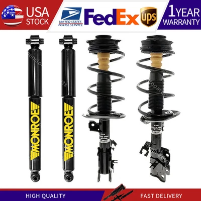 Amortiguadores de resorte helicoidal de puntales delanteros traseros KYB para Nissan Rogue 2008 2009 4X Foto 1 de 4