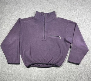 Vintage The North Face Fleece Pullover Damen Medium Lila Half Zip USA 90s - Bild 1 von 13