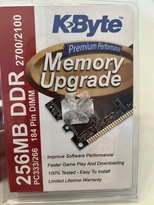 Memory Upgrade 256MB DDR PC2100 CL2.5 DDR266MHZ - Image 1 of 4