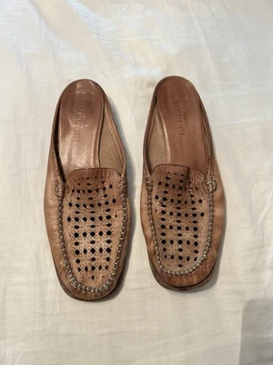 Zapatos sin cordones Sesto Meucci para mujer de cuero, talla 8,5, hechos en Italia Foto 1 de 4