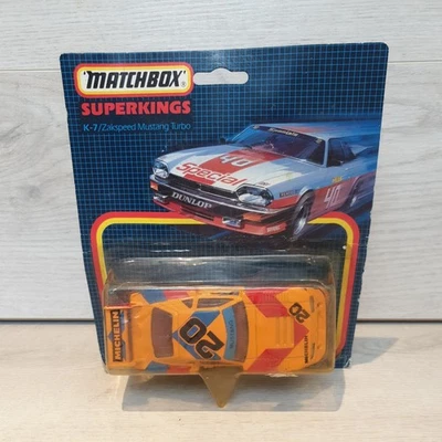 MATCHBOX SUPERKINGS SPECIALS K7 'ZAKSPEED MUSTANG TURBO #20' MIB/BOXED/CARDED - Image 1 of 4