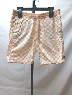 Vans para hombre talla Pantalones Cortos M Cuadros Cordón Cintura Patinador Naranja Claro SPOT Foto 1 de 4