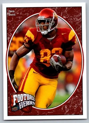 2008 Upper Deck Heroes Fred Davis Rookie USC Trojans #145 - Image 1 of 2