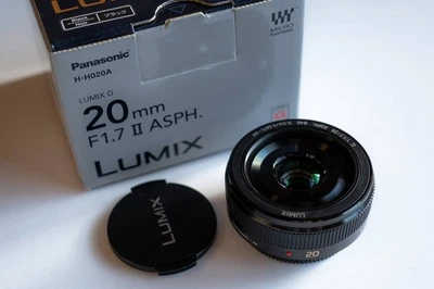 Panasonic LUMIX G 20mm F1.7 II ASPH Micro Four Thirds Used Good Condition - Image 1 of 4