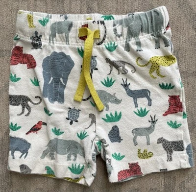 Baby Boden Drawstring Shorts Safari Jungle Animals Size 3-6 months - Image 1 of 4