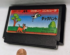 Nintendo Famicom.DUCK HUNT.Japan FC.NES.video game cartridge.black