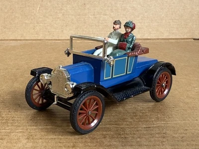Dinky Toys Model T Ford 1908, No 475, Brown Wheels, Blue, 1966, Original, Rare. - Image 1 of 4