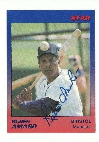 Ruben Amaro 1989 Star Bristol Tigers autographed auto signed card  - Image 1 of 1