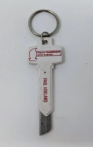 Vintage Werbung CUTZIT einziehbares Messerkettenblatt "Habe Hammer wird reisen" - Bild 1 von 4