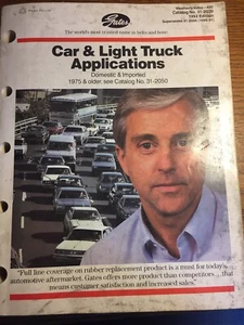 Vintage CAR & LIGHT TRUCK APPLICATIONS Catalog 1992 - Picture 1 of 4