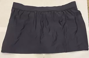 INC International Concepts Swimsuit Skirted Bikini Bottom Size 10 Navy NWT - Picture 1 of 1