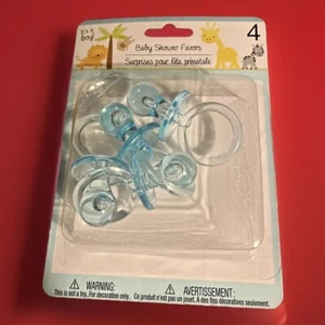 Baby Shower Blue Boy Party Decorations Game Favors Large Pacifiers Cake Toppers - Picture 1 of 7