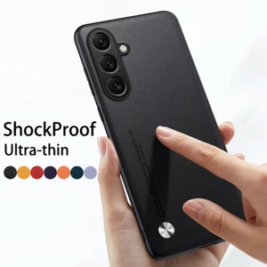 Phone Case For Samsung S25 S24 Ultra S23 FE S22 A55 A15 Leather ShockProof Cover - Picture 1 of 18
