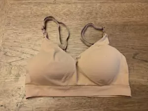 Victoria's Secret Praline Beige LARGE Seamless Nursing Wireless Lounge Bra VS - Picture 1 of 2