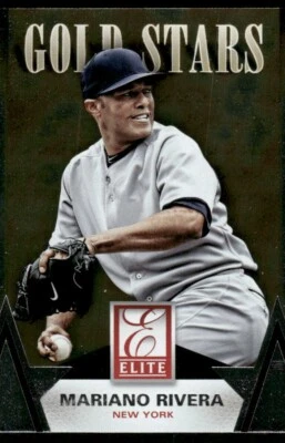 Mariano Rivera New York Yankees #24 2015 Panini Elite Gold Stars Baseball Card - Image 1 of 2