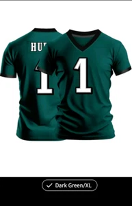 #1 Jalen Hurts Transpirable Philadelphia Eagles Activo Cuello en V Manga Corta XL - Imagen 1 de 4