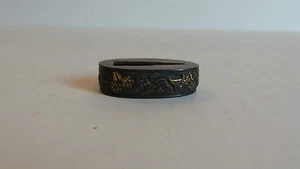 ANTIQUE JAPANESE EDO PERIOD BRONZE KATANA HOIGUCHI SHAKUDO GILT, c. PRE-1850 - Picture 1 of 8