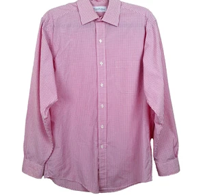 Brooks Brothers Knopfleiste Herren Größe Medium 15-34 Langarm Gingham - Bild 1 von 7