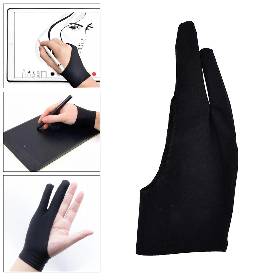 Black Artist Digital Drawing Glove Palm Rejection Glove for Graphics Tablet - Image 1 of 1