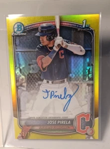 2025 Jose Pirela 1st Bowman Chrome True Gold Refractor Auto 22/75 #CPA-JP - Picture 1 of 2