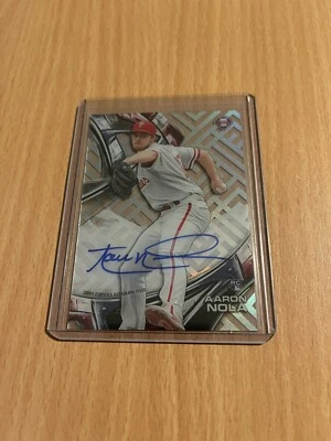 2016 Topps High Tek Philadelphia Phillies Aaron Nola On-Card RC AUTOGRAPH - Image 1 of 2