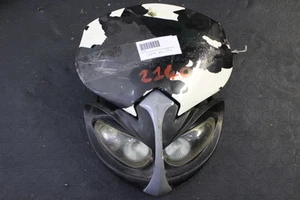 MASCHERINA PORTA FARO ANTERIORE PER MOTO MOTARD CROSS GRAFFI DA VERNICIARE - Imagen 1 de 1