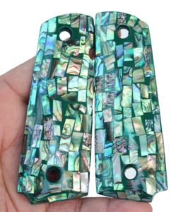 NEU Original Abalone Perlen Griffe für 1911 Full Size Colt Kimber Ruger Taurus S&W - Bild 1 von 18