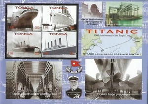 TONGA - 2012 MNH "The Tragic Loss - TITANIC" Perf. & Imperf. Souvenir Sheets !!! - Picture 1 of 2