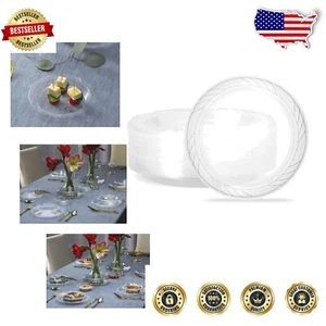 Versatile 480-Count Disposable Plates - 6-Inch Crystal Clear Quality for Events - Picture 1 of 9