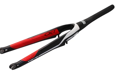 CKT Carbon Tapered 1.5 Zoll Gabel Aero Rennrad Schnellspanner 9 x 100 mm Schwarz - Bild 1 von 4