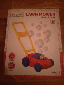 X2 - 2 pack Toy Push Bubble Lawnmower Bubble Machine Lawn Mower Cart Boys Girls - Picture 1 of 5