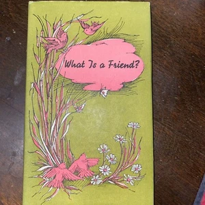 What Is A Friend? Edited By Louis Bachelder - Hardcover Dust Jacket 1971 - Picture 1 of 5