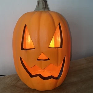 Gemmy Halloween Light Up Jack O Lantern Pumpkin 16" Decor - Picture 1 of 5