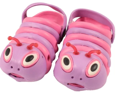 Toddler Bug Garden Shoes Clogs Toddler Size 9.5 Purple - Image 1 of 2