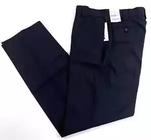 Blaue Damenhose Wollmischung 7 Taschen 8561P7W dunkelmarine 18 x 36 UNGESÄUMT - Bild 1 von 2