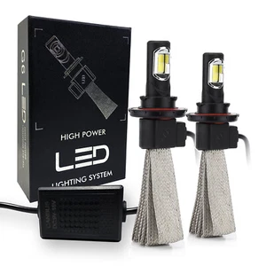 G4 Automotive 2x H13 9008 Fanless LED Headlight Kit 60W Bright 6000K White Bulbs - Picture 1 of 9