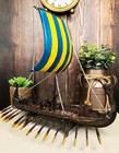 Norse Mythology Legendary Scandinavian Viking War Ship 12.75" Long Figurine